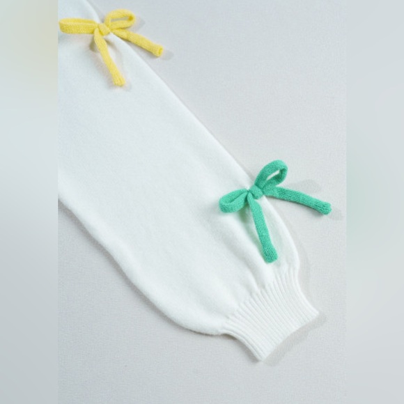 Palmer bow knot crew neck sweater - Picture 9 of 11